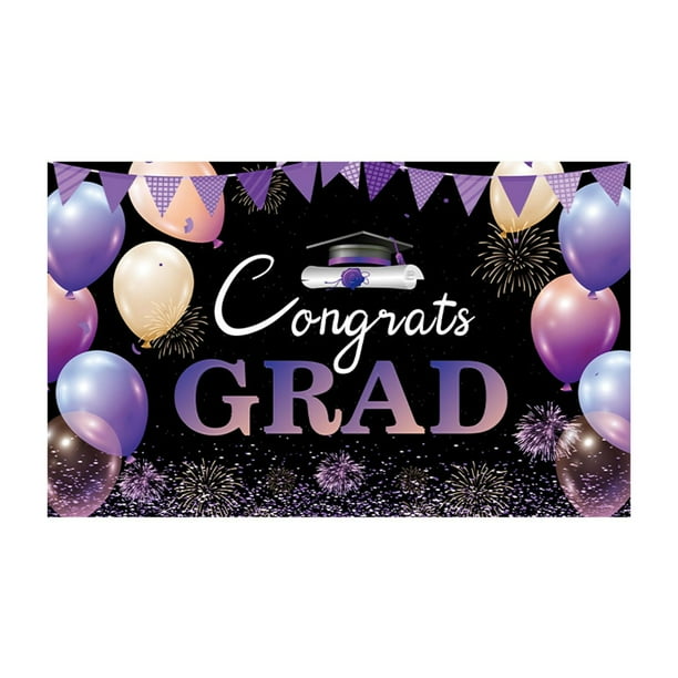 Telón de fondo con tema de graduación, adornos de fondo para fotografía, felicitaciones, utilería de fondo para fotografía para celebración escolar