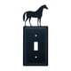 thumbnail image 1 of Cubierta para interruptor de hierro forjado con caballo - Village Wrought Iron, 1 of 1