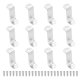 thumbnail image 1 of Uxcell 1 1/4" Clips de Lienzo Desplazados, 12 Piezas Clips de Metal para Enmarcar Espejos Herramientas de Montaje en Forma de Z con Agujeros de Montaje para Pintura Fotográfica, Incluye 24 Tornillos, 1 of 6