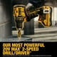 thumbnail image 3 of Taladro/destornillador DEWALT 20 V MAX XR inalámbrico sin escobillas de 1/2 pulgada, 3 of 9