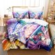 thumbnail image 1 of Touhou Project Bedding Set Bed Set Aldult Kid Bedroom Duvetcover Sets Kawaii, 1 of 5