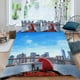 thumbnail image 2 of Clifford el Gran Perro Rojo Conjunto de sábanas temático, trío de piezas, cómodo y amigable con la piel, diseño único, regalo de decoración para el hogar para familiares, amigos y fans,140cm *210cm, 2 of 6