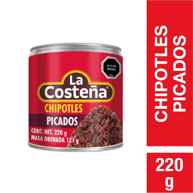Chipotles Picados 220 g La Costeña