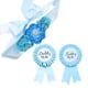 thumbnail image 2 of 3 Pines De Ramillete Con Insignia Y Cinturón De Maternidad Para Mujer, Correa Para El Vientre Con Flores, Azul, 2 of 5