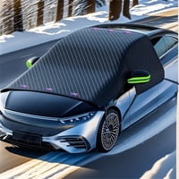 Xusx111 - Cubierta De Nieve Del Parabrisas, Cubierta Del Parabrisas Del Coche Para Hielo Y Nieve, Cubierta De Helada Del Parabrisas Magnético Grande Del Automóvil Con Ventana Lateral Y Protector Del E