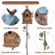 thumbnail image 2 of Casa para Pájaros MOCOME 23 cm Púrpura de Metal con Estaca para Jardín, 2 of 7