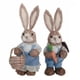 thumbnail image 1 of 1 Par De Figuritas De Conejito De Decoración De Conejo De Pascua De Paja Para Vacaciones Azul, 1 of 5