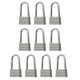 thumbnail image 2 of 10 Uds Tiradores De Cremallera De Aleación De Zinc Cabezas De Cremallera De Costura Para Jeans Equipaje Monedero Plata, 2 of 5