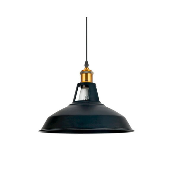 Lámpara Colgante E27 Vintage Negra Industrial SEC