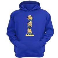 Genérico - Polerón Canguro Pequeños Amarillos Azul Talla S Unisex