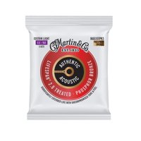 Cuerdas Para Guitarra Martin Authentic Acoustic Lifetime 2.0 Custom Light Phosphor Bronze, Paquete D