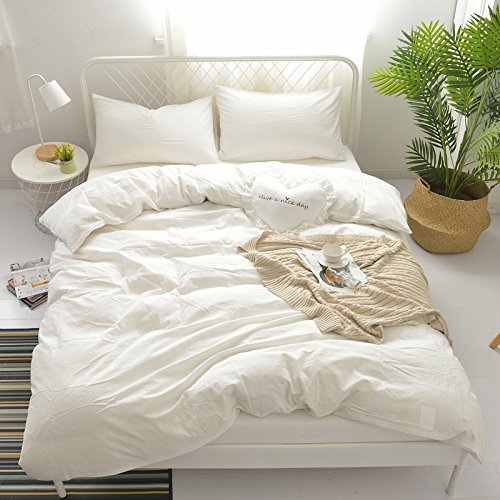 Juego de ropa de cama Rural Dandelion, 100% algodón lavado, talla doble