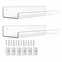 Genérico - 4 Repisas Flotantes Estantes Flotantes De Acrílico Genérica