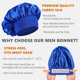 thumbnail image 4 of Set de Bonete y Durag de Seda para Hombre Himoswis C-Azul 2 Piezas, 4 of 6