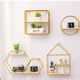thumbnail image 2 of Estante de pared de hierro y madera para sala de estar, cocina, baño, elegante y exquisito estante de almacenamiento montado en la pared., 2 of 5