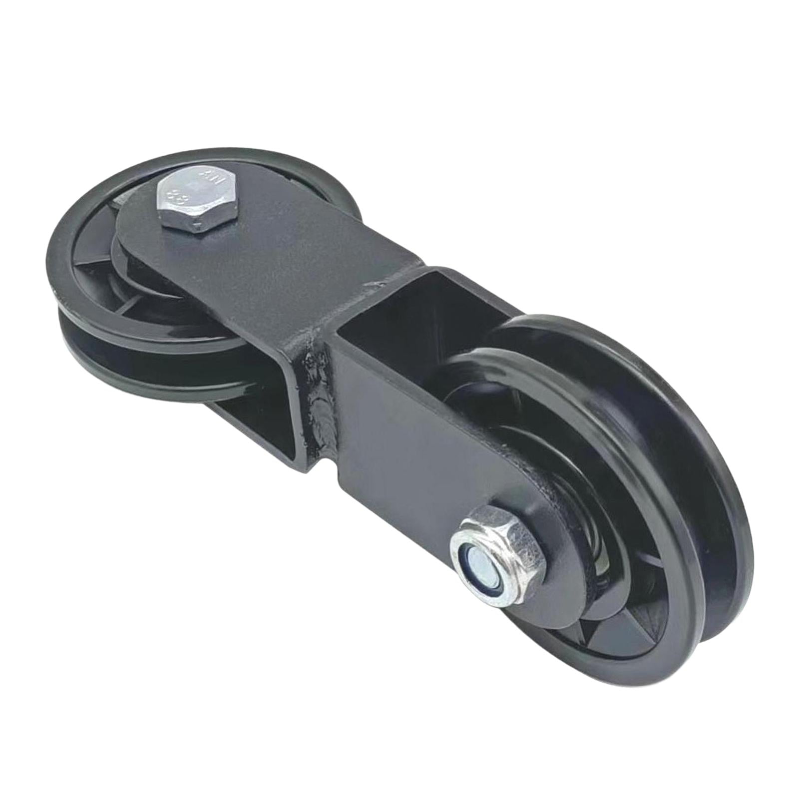 Magideal - Polea De Fitness De Tipo Doble Con Rueda Acanalada Y Bloque De Polea Para Máquina De Cable Con Conexión Dinámica Adecuado Para Ejercicios De Jalón Y Polea Transversal De 70 Mm