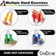 thumbnail image 3 of Ejercitador Hand Grip CanDo Pair, luz roja, 2,7 kg, 3 of 6
