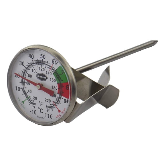 Termómetro para leche Brannan con sonda de acero inoxidable de 12,5 cm