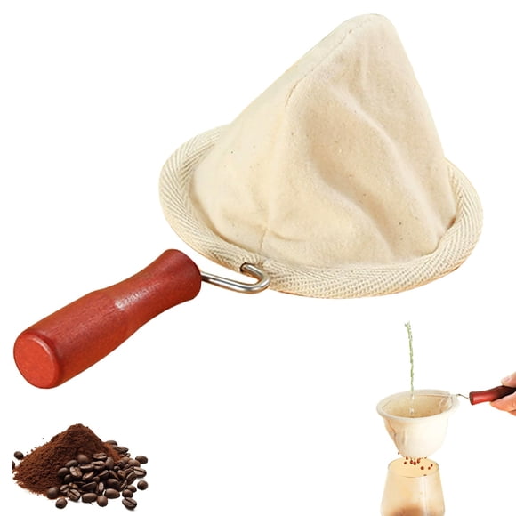 Filtro de café kumet de franela reutilizable hecho a mano