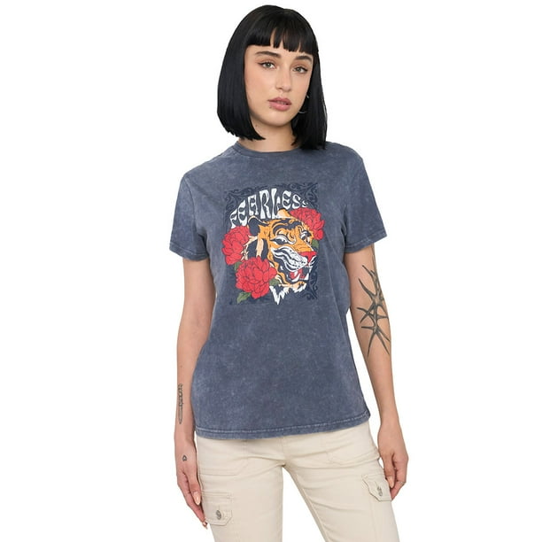 Polera Mujer Fun Regular Fit Gris Oscuro Corona
