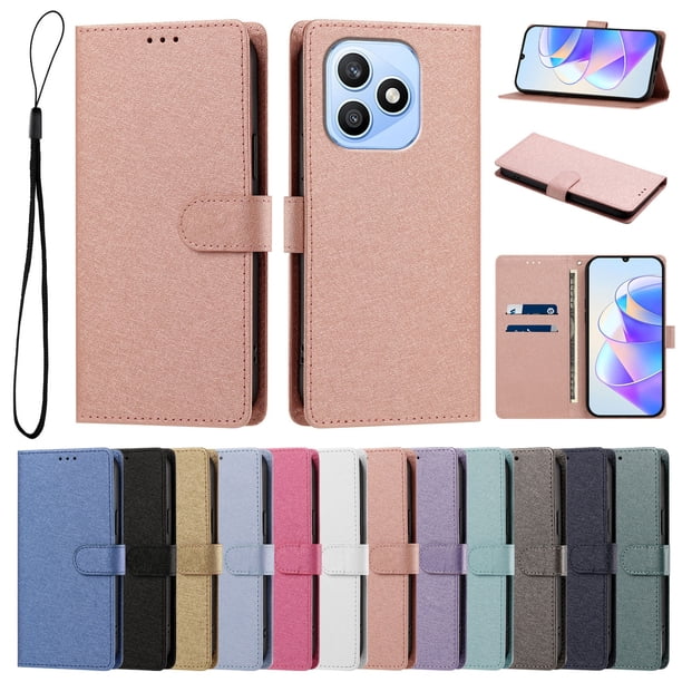 Cartera Funda para Honor X8D Carga Inalámbrica, Rosa