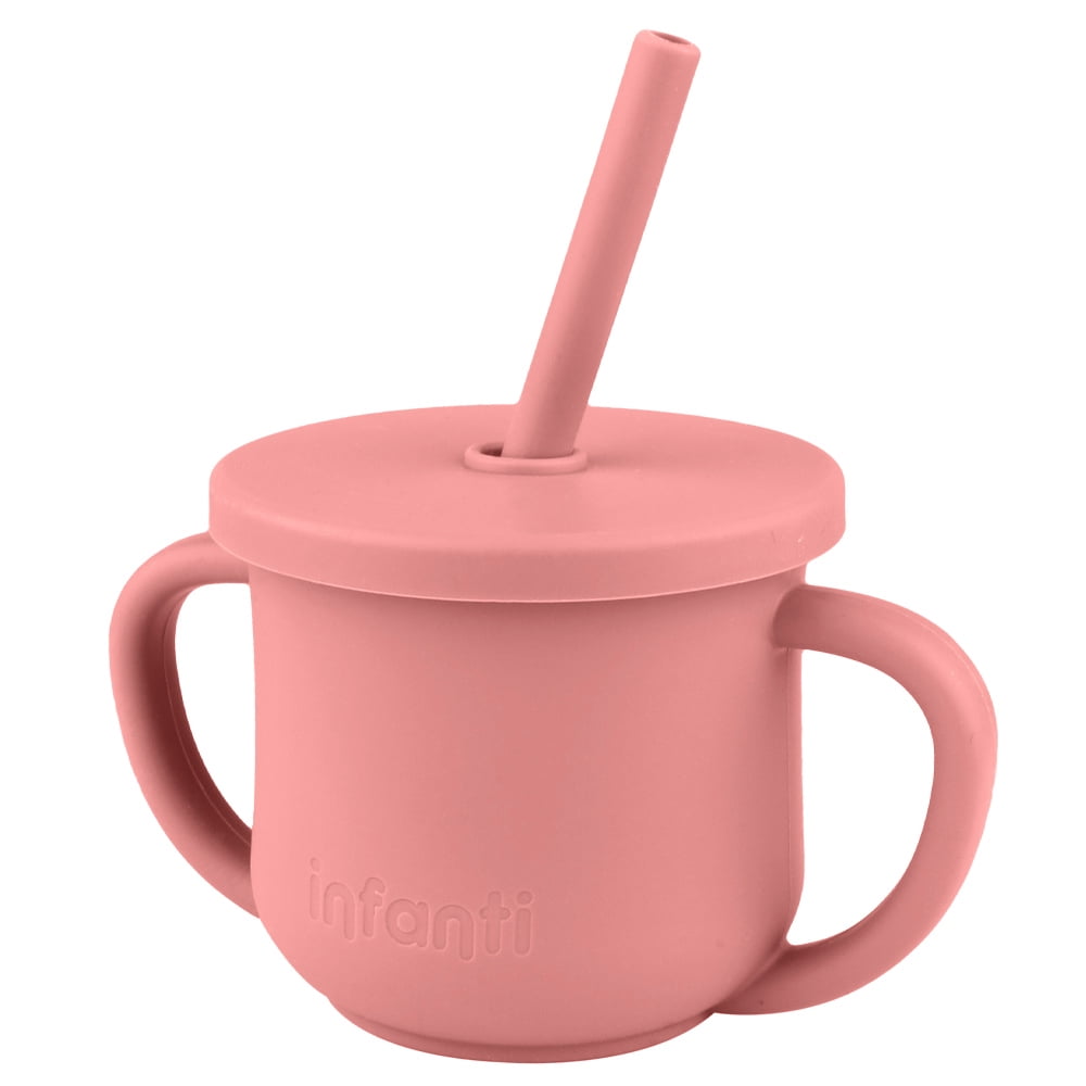 Vaso 2 En 1 Con Asas Rojo Infanti