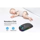 thumbnail image 3 of Ratón inalámbrico Bluetooth AIKOKOK recargable con LED negro, 3 of 8