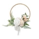 thumbnail image 1 of Guirnalda Floral Del Aro Decoración De La Boda Corona De La Puerta Delantera Para La Pared De La Primavera De La Casa De Campo Blanco, 1 of 4