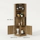 thumbnail image 3 of Mueble De Bar Esquinero Multifuncional 180x47x47cm Marrón Oscuro, 3 of 7
