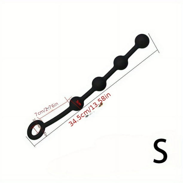 1pc Silicone Anal Balls Plug: Enjoy Intense Stimulation with This Erotic Sex Toy!