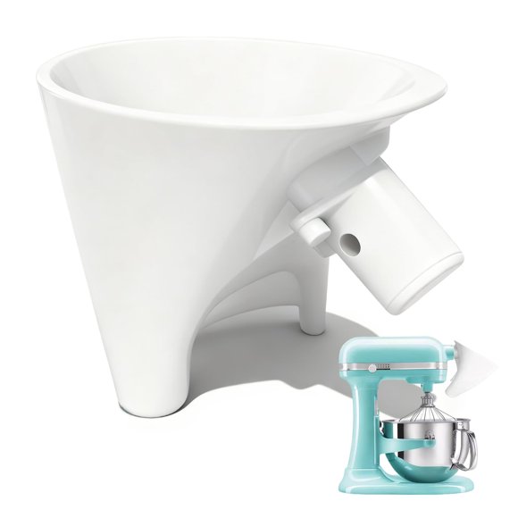 Embudo Heiluxe para KitchenAid KSM150 5QT blanco
