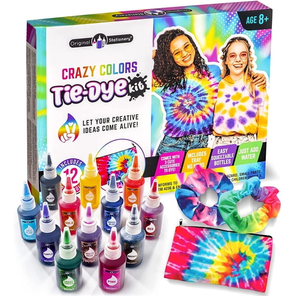 Kit de teñido anudado Original Stationery Color Crazy con accesorios