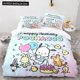 thumbnail image 2 of Cartoon Anime Pochacco Cute Bedding Set Children's Room Pillowcase Duvet Cover Three Piece Set Decoration, 2 of 5