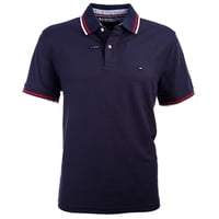 Polo Tommy Hilfiger Con Cuello A Rayas Para Hombre, Color Azul Marino, Talla M