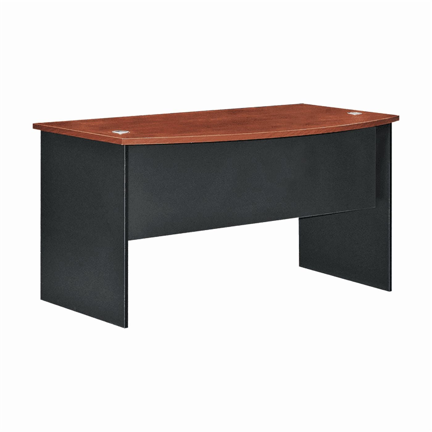 Muebles Santa Ana - Escritorio Curvo 160 Cerezo Con Negro