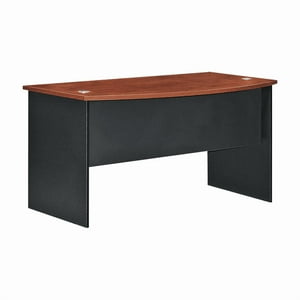Muebles Santa Ana - Escritorio Curvo 160 Cerezo Con Negro