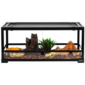 Terrario Para Reptiles Repti Zoo Glass, 75 L, Apertura Frontal, 76 X 30 X 30 Cm