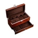 thumbnail image 5 of Caja De Reloj Contenedor De Madera Práctico Portátil Para Relojes De Pulsera Marrón Oscuro, 5 of 5