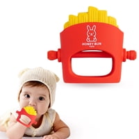 Manopla De Dentición Honey Bun Toys Nomnom Fries, Mordedor De Silicona