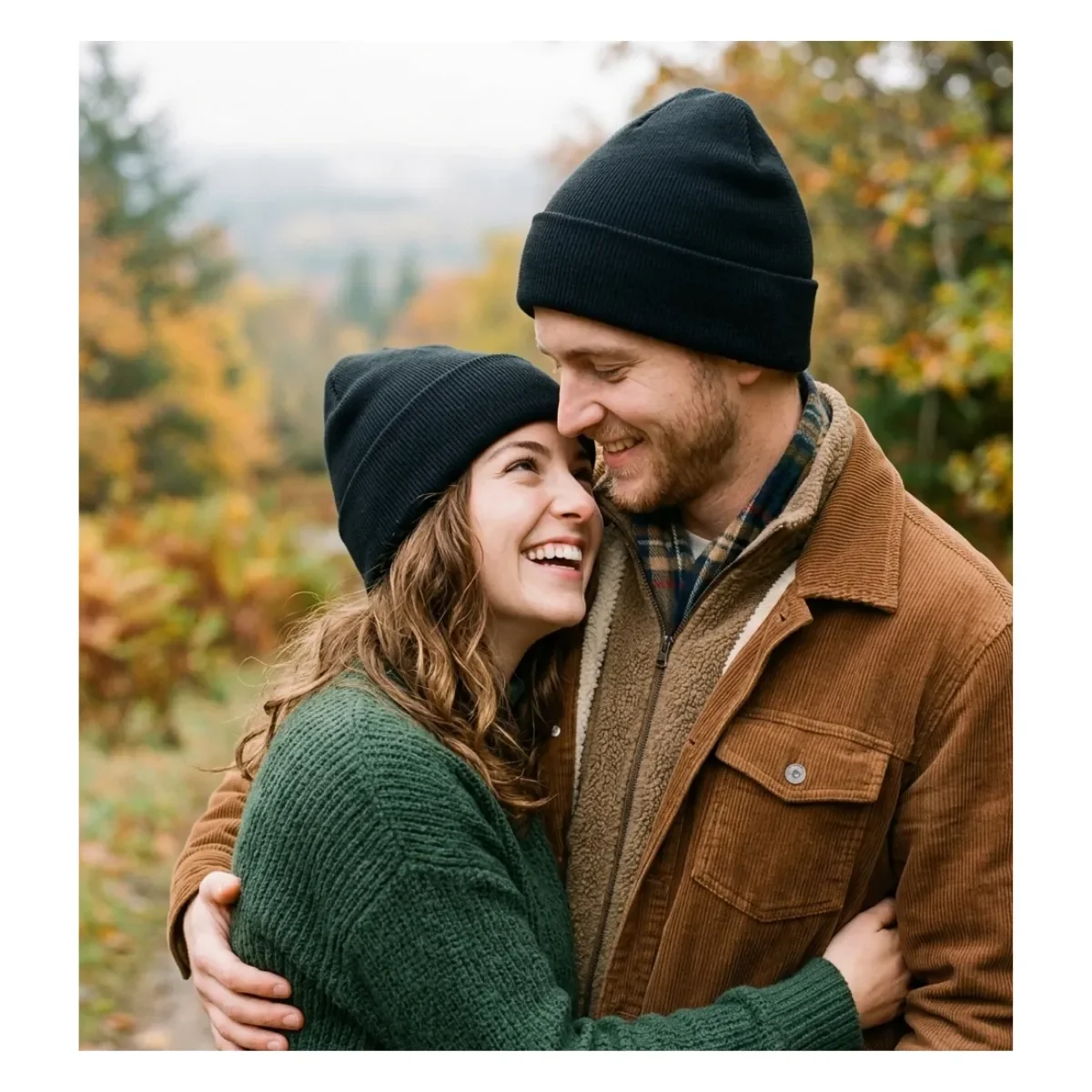 Genérico - Gorro Beanie De Lana Hombre Mujer Térmico Con Forro Polar