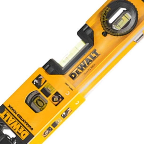 Nivel De Torpedo Magnético 25cm Dewalt Dwht43003 amarillo