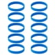 thumbnail image 1 of 10 Piezas / Paquete Pulseras de silicona en blanco Moda caucho pulsera azul, 1 of 3