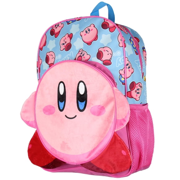 Mochila Bioworld Nintendo 3-D Kirby Travel 16 para niños mayores de 3 años