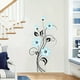 thumbnail image 4 of 1pc, Purple Flower Wall Sticker Home Wall Beautification Decorative Sticker Peel And Stick Wall Art Decor Removable PVC Garden Decal For Kids Room, 4 of 4