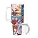 thumbnail image 3 of Presenta: Pato Donald Vaso aislado de acero inoxidable con asa, diseño temático, regalo para familia, amigos y fans; incluye pajita y encaja en el portavasos estándar, 40 oz, 3 of 6
