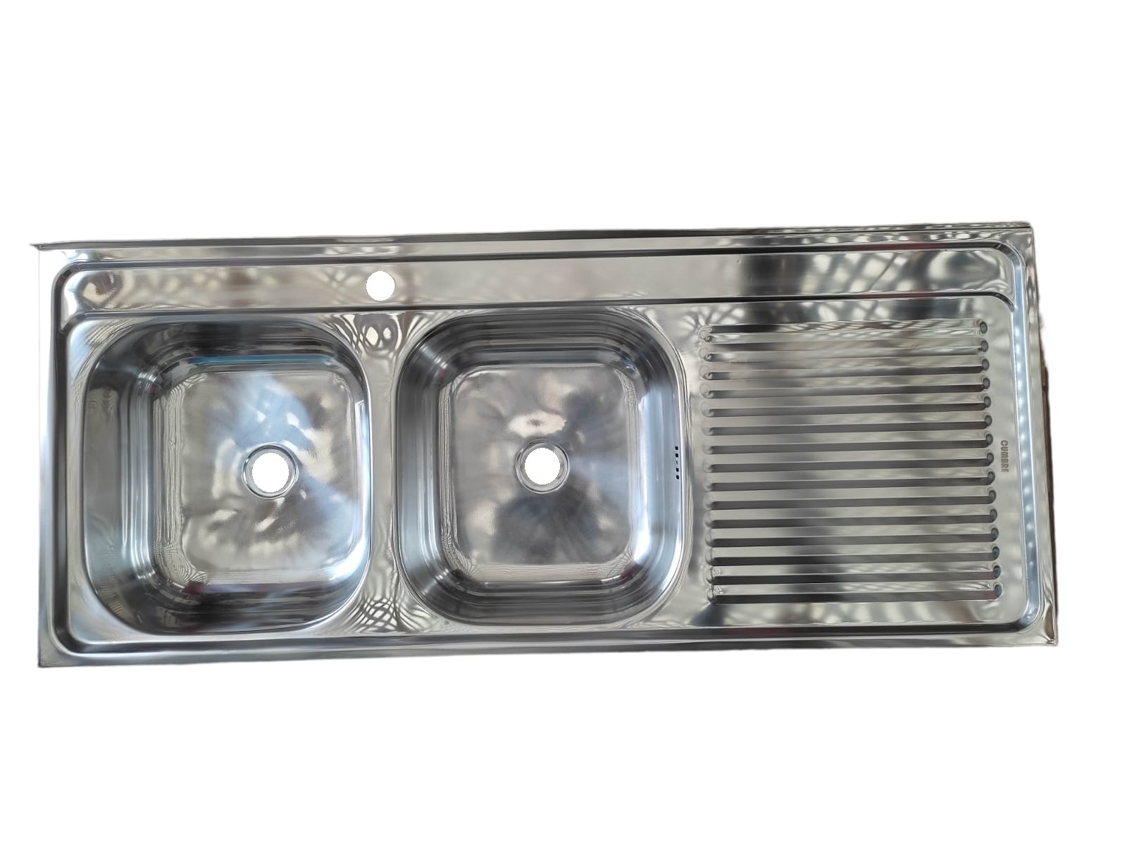 Cubierta Lavaplatos Sobreponer 120Cm + Sif/Des Derecho