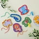 thumbnail image 5 of Tarjetas con cordones Serabeena Safari Kids de 3 a 5 años con 5 animales, 5 of 9