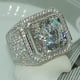 thumbnail image 1 of Stylish and Elegant Men's Zircon Ring with Full Rhinestone Accents - Perfect for Fashionable Accessories and Jewelry, 1 of 5