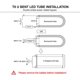 thumbnail image 5 of Tubo LED Romwish 6000K Super Brillante Pack de 10 (ETL), 5 of 6