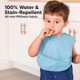 thumbnail image 2 of KeaBabies 3 Pack Waterproof Baby Bibs for Eating, Lightweight, 2 of 3